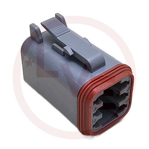 DEUTSCH DT06-6S CONNECTOR 6 POS SOCKET PLUG HSG GRAY