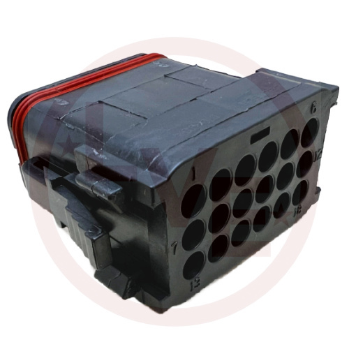DEUTSCH DT16-18SE-K004 CONNECTOR 18 POS 20-14AWG PLUG HOUSING BLACK