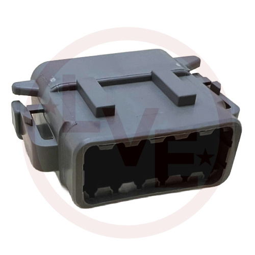 DEUTSCH DTM06-12SA CONNECTOR 12 POS FEMALE PLUG HOUSING GRAY
