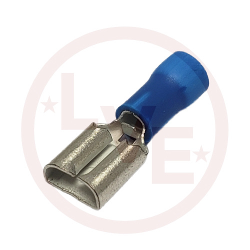 PANDUIT DV14-250B-M TERMINAL QDC FEMALE 16-14 AWG .250 X .032 INSULATED BLUE
