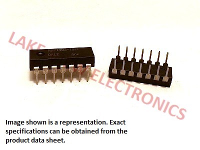 DALE MDP1403-102G RESISTOR NETWORK 1K OHM 14P7R 2% DIP