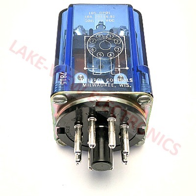 DELTROL 20114-81 RELAY 12VDC 10A DPDT PLAIN COVER 8 PIN OCTAL PLUG GENERAL PURPOSE RELAY