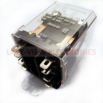 DELTROL 20552-81 RELAY 12VDC 13A DPDT FLANGE COVER Q.C. TERMINALS GENERAL PURPOSE RELAY