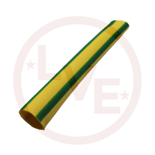 DUNBAR 1635F-1/4-4/5-250 HEATSHRINK 1/4" X 250FT 2:1 POF YELLOW/GREEN TUBING