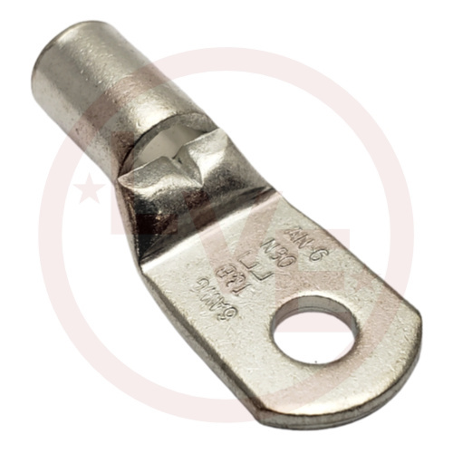 ABB E10261 TERMINAL RING 6/6AN AWG #10 STUD NON-INSULATED TIN PLATED