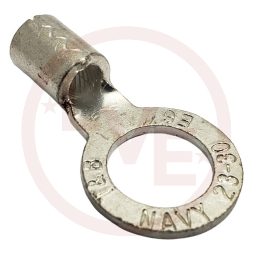 TERMINAL RING 4 AWG 1/2" STUD NON-INSULATED TIN PLATED