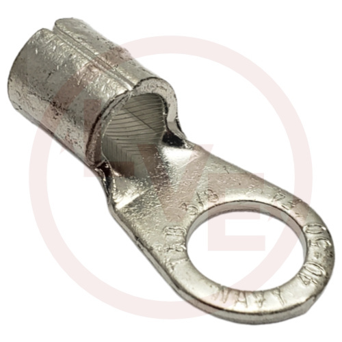 T&B F73 TERMINAL RING 4 AWG 3/8" STUD NON-INSULATED TIN PLATED