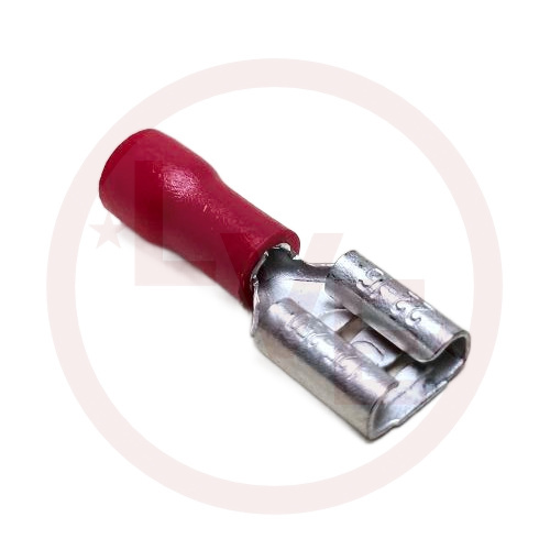 CHS FDD1.25-250 TERMINAL QDC 22-16AWG .250X.032 FEMALE PVC RED