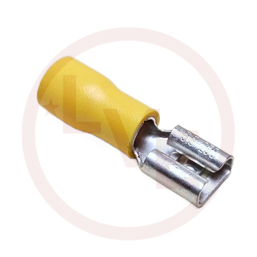 CHS FDD5.5-250 TERMINAL QDC FEMALE 12-10 AWG .250X.032 YELLOW PVC