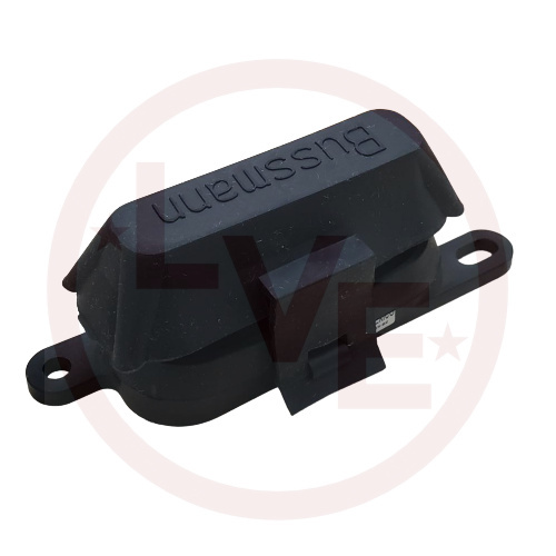 FUSE HOLDER IN-LINE 300A 32VDC BLACK BODY W/COVER