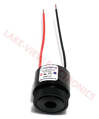 FLOYD BELL UC-09-515-W PANEL MOUNT ALARM 5-15VDC 97-109DB@61CM WIRE LEADS