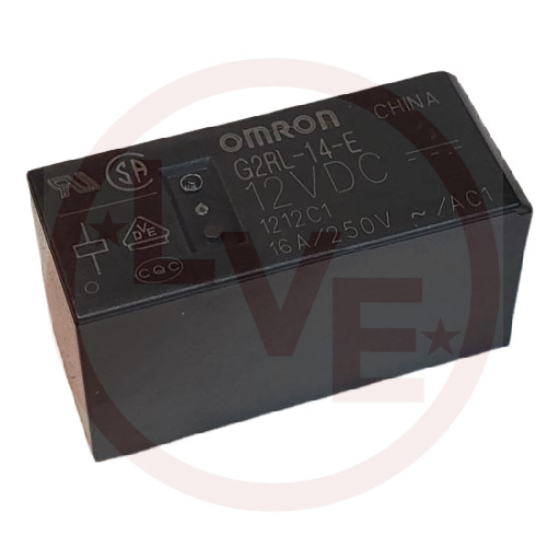 OMRON G2RL-14-E-DC12 RELAY 12VDC 16A SPDT POWER RELAY PC PINS
