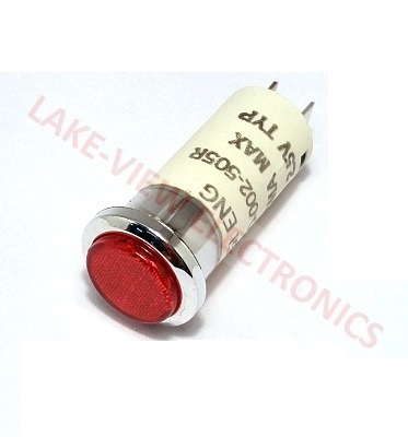 GI 6340-002-505R INDICATOR LED 5V RED SOLD TABS 0.500" MNT HOLE