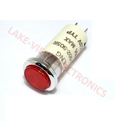 INDICATOR LED 5V RED SOLD TABS 0.500" MNT HOLE