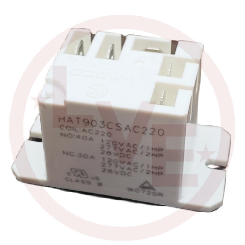 HASCO HAT903CSAC220 RELAY 220VAC 40A SPDT SEALED QDC W/FLG MT  POWER RELAY