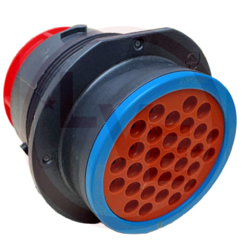 DEUTSCH HDP24-24-31PE CONNECTOR HOUSING 31 POS MALE PANEL MOUNT BLACK