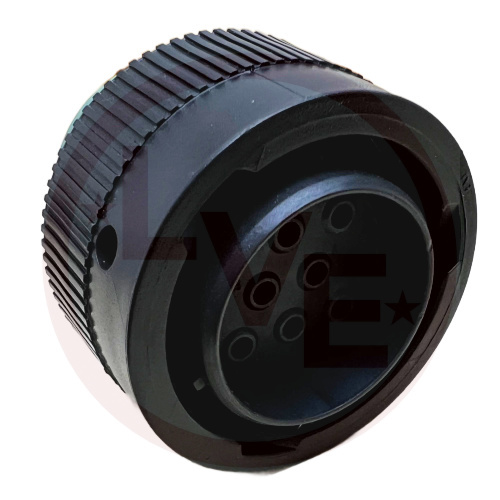 DEUTSCH HDP26-18-8PN CONNECTOR PLUG HOUSING 8 POS  W/COUPLING NUT BLACK