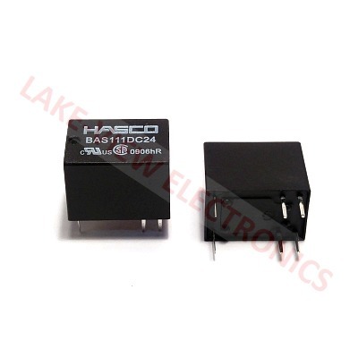 HASCO BAS111DC24 RELAY 24VDC 2A SPDT SEALED PCB PINS STANDARD RELAY