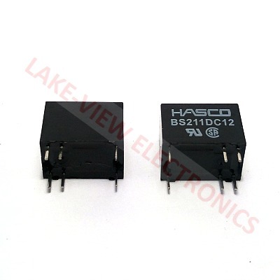 HASCO BS211DC12 RELAY 12VDC 2A SPDT SEALED PCB PINS SENSITIVE RELAY
