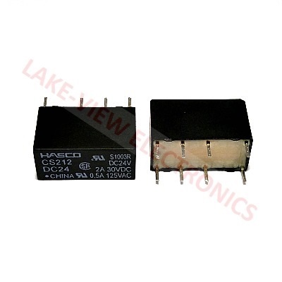 RELAY 24VDC 2A DPDT SEALED PC PINS NON POLARIZED SENSITIVE RELAY