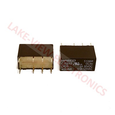 HASCO CS212DC9 RELAY 9VDC 2A DPDT SEALED PC PINS SENSITIVE RELAY