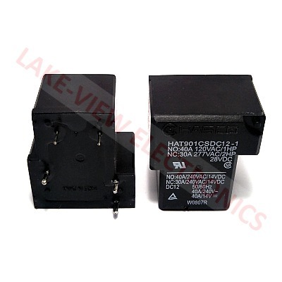 HASCO HAT901CSDC12-1 RELAY 12VDC 30A SPDT SEALED PCB PINS PIN 6 IS OMITTED POWER RELAY