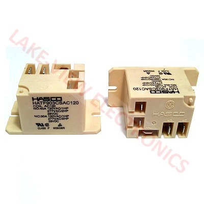 HASCO HATF903CSAC120-ISN RELAY 120VAC 40A SPDT SEALED QDC W/FLG MT  POWER RELAY