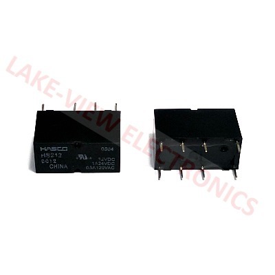HASCO HS212DC12 RELAY 12VDC 2A DPDT SEALED PCB PINS SENSITIVE RELAY