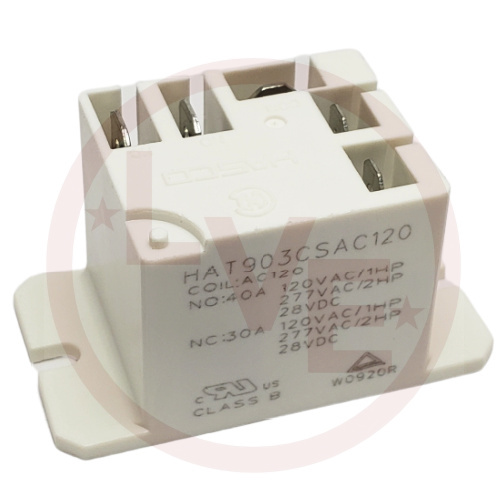 HASCO HAT903CSAC120 RELAY 120VAC 40A SPDT SEALED QDC W/FLG MT  POWER RELAY