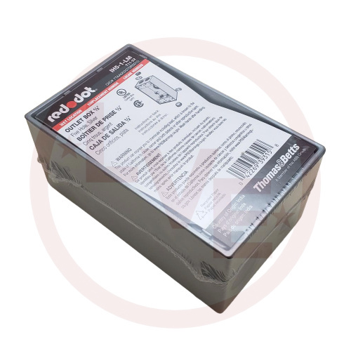 ABB IH5-1-LM BOX SINGLE GANG 5 HOLE SILVER DRY-TITE