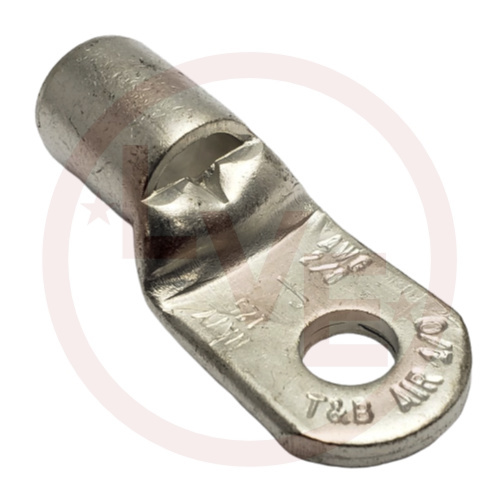 ABB J972 TERMINAL TUBULAR RING LUG 1/0AN-2/0 AWG 5/16" STUD NON-INSULATED TIN PLATED