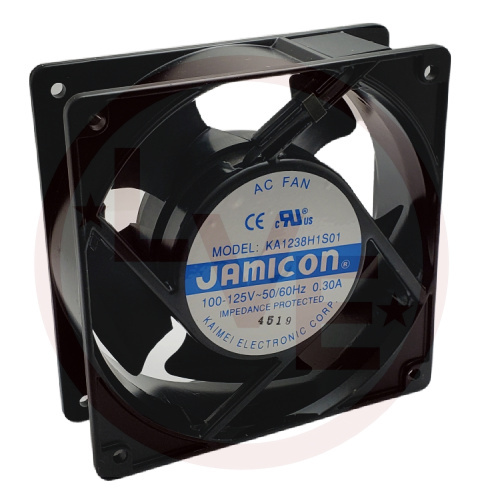 JAMICON KA1238H1S010-T FAN 125VAC 120X120X38