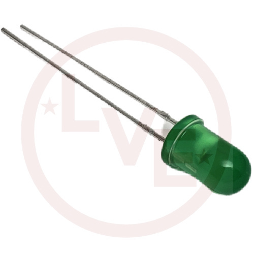 KINGBRIGHT L-53GD LED 5MM GREEN DIFFUSED 568NM 8.5MA 12V