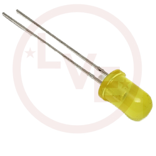 LED 5MM YELLOW DIFFUSED 590NM 30MA 2.5V