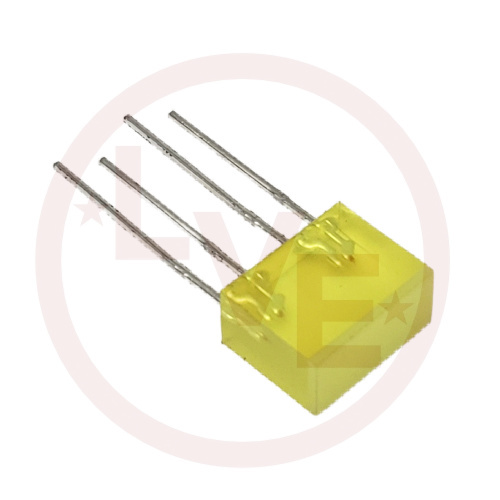 LED 8MMX5MM YELLOW FROSTED 590NM 20MA 2.5V