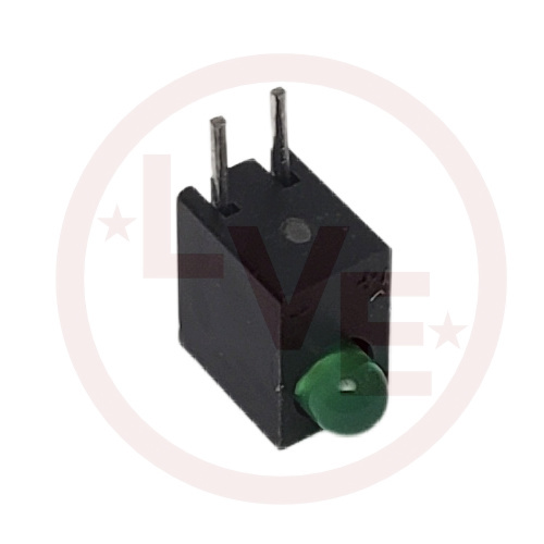 KINGBRIGHT L-934CB/GD LED 3MM GREEN DIFFUSE 565NM 25MA 2.5V