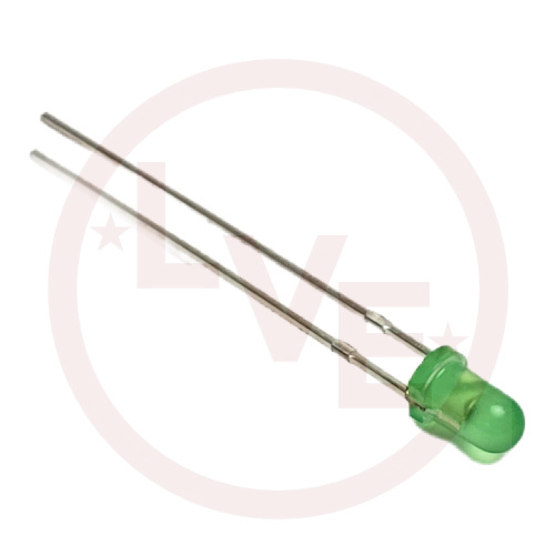 AOP L314YGD LED 3MM GREEN DIFFUSED