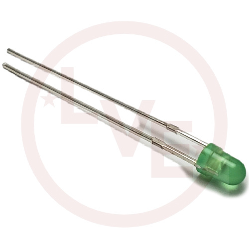 AOP L354GD LED 3MM GREEN RD DIFFUSED