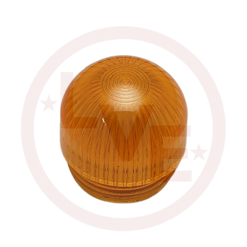 LEDTRONICS LCD780-CAF INDICATOR LENS CAP TRANSPARENT FLUTED DOME AMBER