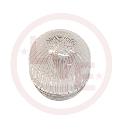 INDICATOR LENS CAP TRANSPARENT FLUTED DOME CLEAR