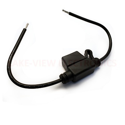 OPTIFUSE LPM-01B-16B FUSEHOLDER IN-LINE W/CAP 15A 58VDC BLACK BODY