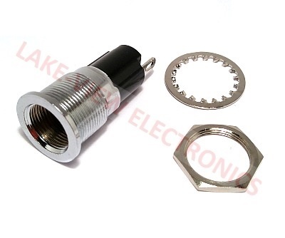 LITTELITE 930-417R INDICATOR LAMP HOLDER 125V POLISHED CHROME SOLD TABS 0.691" MNT HOLE
