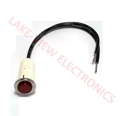 LITTELITE 981-613X-95WRN INDICATR LAMP 14V RED INCAND 6" LEADS SNAP MNT