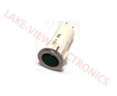 LITTELITE 981-704X-95WGN INDICATOR LAMP 28V GREEN INCAND 0.187" Q.C. TERMINALS SNAP MNT