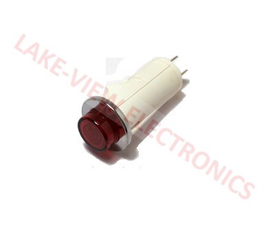 INDICATOR LAMP 6V RED INCAND 0.187" Q.C. TERMINALS SNAP MNT