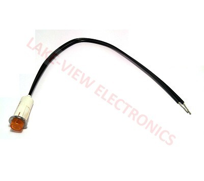 LITTELITE 981-S70A-96WAN INDICATOR LAMP 125V AMBER NEON 10" LEADS SNAP MNT