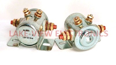 COLE HERSEE M-200 SOLENOID RELAY 12V 4.4 OHM INTMT 4STUD INSUL SPST
