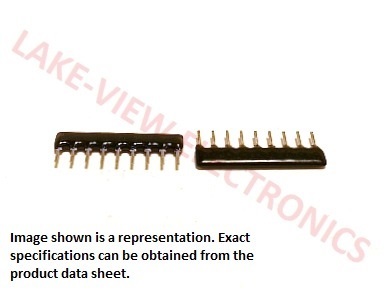 MERITEK RA08472G RESISTOR NETWORK 4.7K OHM 9P8R 2% SIP