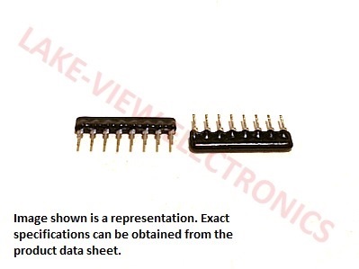 MERITEK RB04101G RESISTOR NETWORK 100 OHM 8P4R 2% SIP