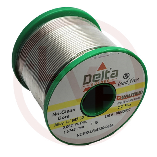QUALITEK NC600-LF96530-062A SOLDER SAC305 .062DIA 2.2% NO CLEAN 1LB SP